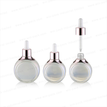 30ml 50ml UV Coating Glass Lotion Dropper Bottle with UV Coating Collar with Special Design